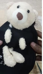 New Cute Plush Teddy Bear Chest Bag, Women's Canvas Crossbody Bag