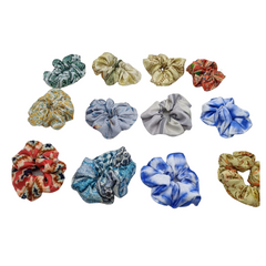 Women's Hair scrunchies cotton cloths 12 pcs