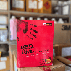 3M Small Car Care Kit with (Shampoo, Tyre Dresser, Dashboard Dresser, Liquid Wax, and Microfiber Cloth )| Comprehensive Car Cleaning Kit