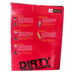 3M Small Car Care Kit with (Shampoo, Tyre Dresser, Dashboard Dresser, Liquid Wax, and Microfiber Cloth )| Comprehensive Car Cleaning Kit